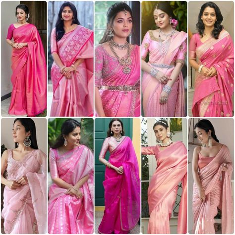 Pink Saree Blouse Designs || Amazing Pink Saree with Contrast Blouse || Combination Blouse Ideas Partywear Saree Look, Pink Sarees Contrast Blouse, Contrast Blouse For Pink Saree, Contrast Blouse For Baby Pink Silk Saree, Pastel Pink Saree Contrast Blouse, Pink Colour Saree Contrast Blouse, Light Pink Saree Blouse Combination, Baby Pink Saree Contrast Blouse, Light Pink Saree Contrast Blouse