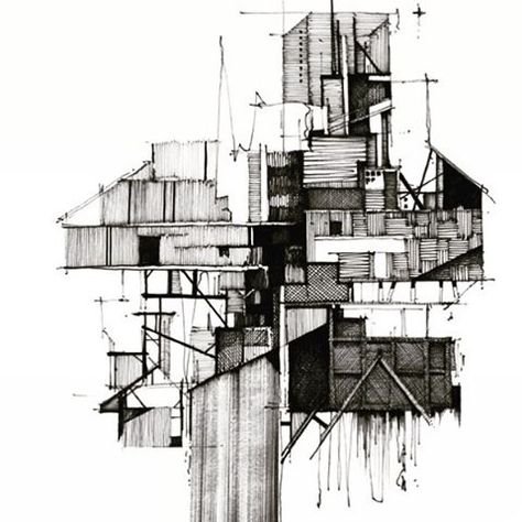 Kyle Henderson, Conceptual Architecture, Archi Design, Architecture Sketchbook, Architecture Collage, Architecture Graphics, Architectural Sketch, Architecture Illustration, Abstract Drawings