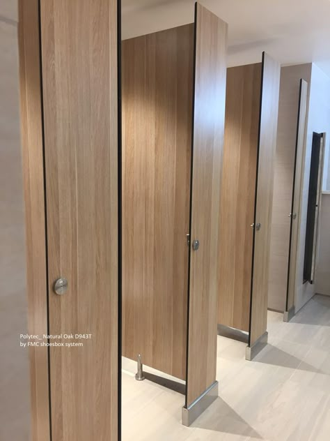 Toilet Cubicle Design, Commercial Bathroom Ideas, Commercial Bathroom Designs, Public Restroom Design, Ladies Toilet, Office Toilet, Cubicle Design, Toilet Cubicle, Danish Home