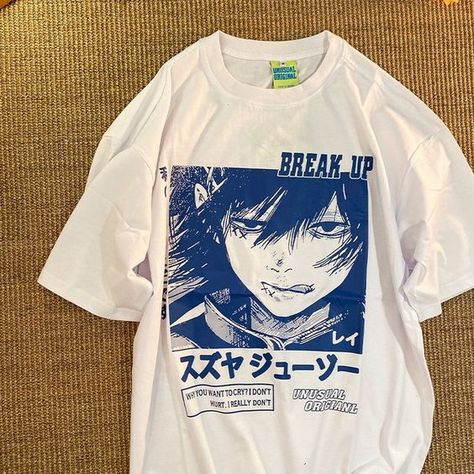 T Shirt Prints Aesthetic, Dream Wardrobe Clothing Aesthetic, Harajuku Shirt, Aesthetic Shirt, Shirt Design Inspiration, Shirt Print Design, Anime Shirt, Dream Clothes, Retro Outfits