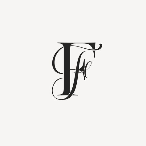 , perfect for a stylish #Logos #Modern_Wedding_Logo #Logo_For_Wedding #Wedding_Initials_Logo F Calligraphy, Modern Wedding Logo, Wedding Initials Monogram, Wedding Initials Logo, Ff Monogram, Logo Monogramme, Svg Monogram, Wedding Logo Monogram, Wedding Logo Design