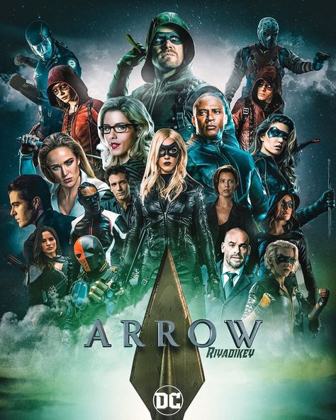 @riyadgraphisme on Instagram: “I made this poster to wish a Happy 8th anniversary to One of my favorite show that change my life @cw_arrow 🏹🎉🎂. Today marks 8 years since…” Arrow Serie, Arrow Movie, Arrow Family, Happy 8th Anniversary, Cw Arrow, Arrow Poster, Justice League Art, Oliver Queen Arrow, Dc Comics Vs Marvel