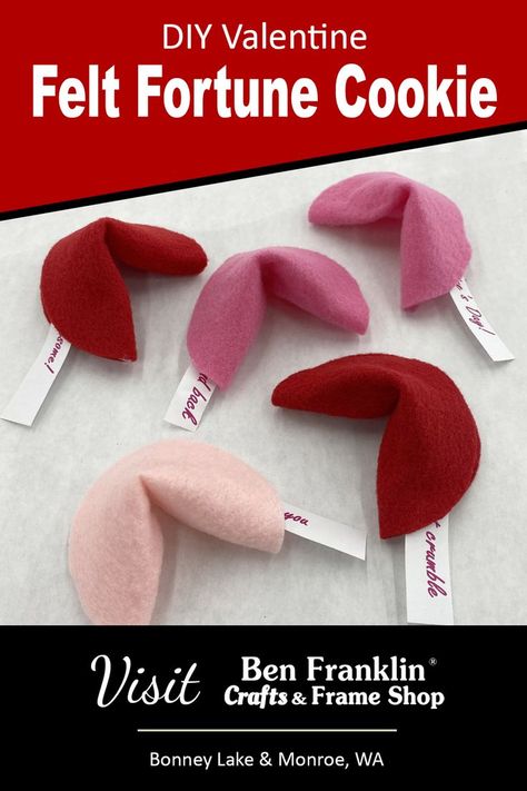 Felt Fortune Cookies Diy, Fortune Cookies Messages, Fortune Cookie Craft, Valentine Fortune Cookies, Fortune Cookies Diy, Fortune Cookie Messages, Big 30, Valentine Table Decorations, Cookie Craft