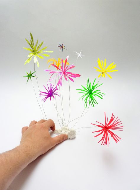 FIREWORKS - Paper Craft Illustration on Behance Fireworks Paper Craft, Firework Decor, Firework Decorations, Diy Fireworks Decoration, Firework Activities, Diy Fireworks, Paper Fireworks, Firework Craft, Fireworks Craft For Kids