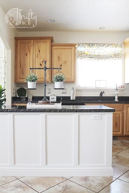 Cabinets White And Wood, Kitchen Cabinets White And Wood, Board And Batten Kitchen Island, Batten Kitchen Island, Board And Batten Kitchen, Wood Kitchen Cabinet Ideas, Kitchen Island Update, Knotty Alder Kitchen Cabinets, Knotty Alder Kitchen