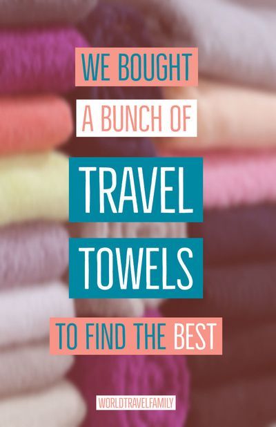 Travel towels are brilliant things. But we wanted the best travel towel, so we bought a whole bunch to find the best one - you can see which one we think is the best buy. We use these towels for travel every day, they're one of our travel gear packing ess Family Traveling, Packing Bags Travel, Tuscany Travel, Packing Essentials, Travel Books, Travel Gadgets, Travel Tech, Travel Towel, Travel Family