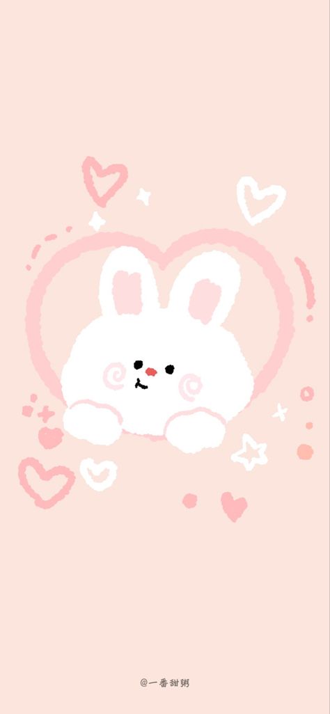 Pink Bear Wallpaper Iphone, Cute Pink Bunny Wallpaper, Rabbit Aesthetic Wallpaper, Wallpaper Kelinci, Pink Cute Wallpaper, Pink Walpaper, Fairy Wallpaper, Future Wallpaper, Bunny Wallpaper