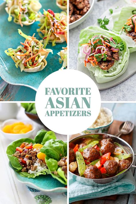 Looking for some Asian Appetizers recipes? Here are a few of my favorites! These easy Asian Appetizers have tons of Asian Inspired flavors, are colorful, and so easy to make! Plus, all of these appetizer recipes can be made ahead or have make ahead elements, making your appetizer preparations super easy! #asianappetizers #appetizerrecipes #asianrecipes #asianappetizerrecipe Asian Inspired Appetizers, Salad Wonton Cups, Asian Pizza, Appetizers Asian, Cortisol Cocktail, Cup Appetizers, Wonton Cups Appetizers, Asian Food Appetizers, Noodles Homemade