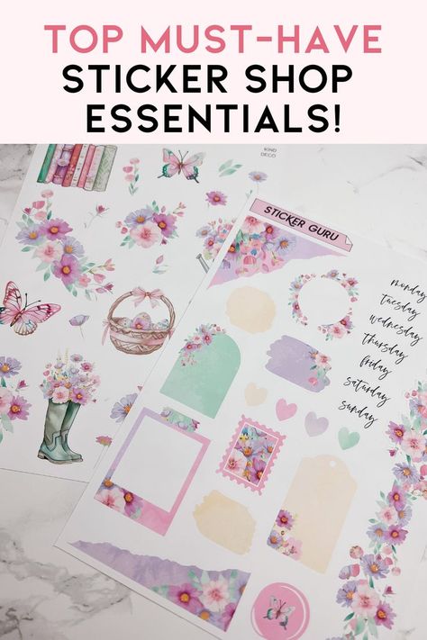 Top Must-Have Sticker Shop Essentials Small Sticker Business, Sticker Business, Small Business Advice, Business Advice, Sticker Shop, Business Tips, You Really, The Top, Must Haves