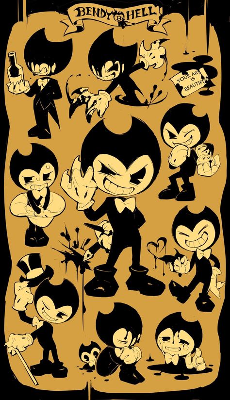 Rubberhose Style, Creepy Games, Orion Pax, Little Misfortune, Oswald The Lucky Rabbit, Felix The Cats, Ink Machine, Paper Dolls Printable, Bendy And The Ink Machine