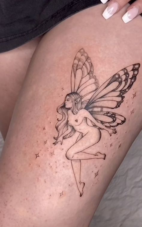 Faerie Tattoo, Corset Tattoo, Pixie Tattoo, Tattoos Aesthetic, Purple Tattoos, Wrist Tattoo Designs, Fairy Tattoo Designs, Mommy Tattoos, Unique Butterfly