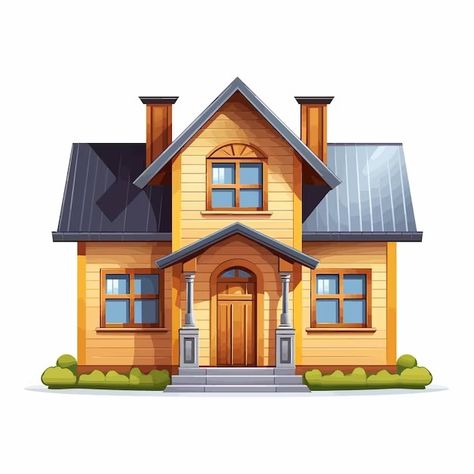 Seite 2 | Karikatur haus-Vektoren und -Illustrationen zum kostenlosen Download | Freepik Cartoon Houses, Building Cartoon, Home Clipart, Home Vector, Mood Design, House Cartoon, House Clipart, Cartoon House, Craft Craft