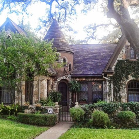 10 quintessential homes from iconic Austin neighborhoods - CultureMap Austin Storybook House, Fairytale House, Storybook Homes, Tudor Style Homes, Austin Homes, Fantasy Homes, Tudor House, Dream Cottage, Beautiful Houses