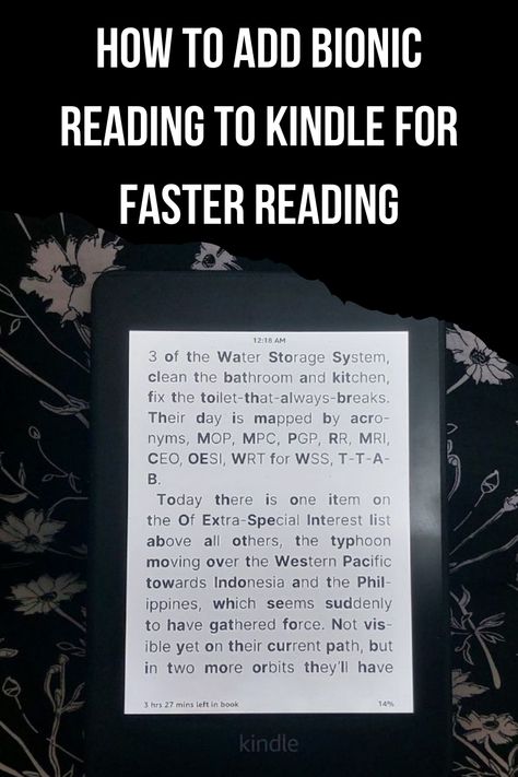 Learn how to set up bionic reading on Kindle with the "Fast Font" for faster, smarter reading. A step-by-step guide is included! Bionic Reading, Speed Reading, Ebook Reader, Kindle App, How To Set Up, Step By Step, Reading, Quick Saves