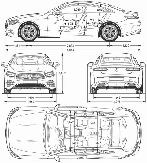 Mercedes-Benz E-class 2020 Blueprint - Download free blueprint for 3D modeling Mercedes E200, Blueprint For 3d Modeling, Car Blueprint, Car Modeling, Cars Photography, Mercedes Benz S550, Mercedes Benz C63, Tricycle Bike, Sedan Cars