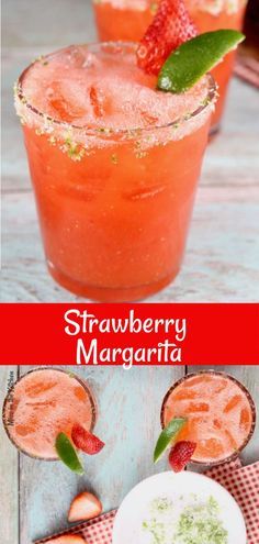 Strawberry Margarita cocktail made with fresh strawberries, lime and tequila. Perfect for parties! Serve it on the rocks or frozen! #tequila #margarita Tequila Don Julio 70, Strawberry Margarita Recipe, Easy Margarita Recipe, Easy Margarita, Tequila Margarita, Strawberry Margarita, Margarita Cocktail, Boozy Drinks, Mixed Drinks Recipes