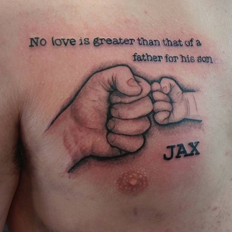 20 Impressive Tattoos Parents Got To Honor Their Kids 19624485 246941515821169 2009013155052650496 n jpg Grandson Tattoo Ideas For Men, Grandson Tattoo, Grandson Tattoo Ideas, Baby Tattoo, Tattoos For Your Son, Family Tattoos For Men, Small Wave Tattoo, Parent Tattoos, Father Tattoos