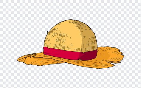 Luffy's Straw Hat in One Piece Luffy From One Piece, Luffy Straw Hat Tattoo, Png Designs Free, One Piece Clipart, Strawhat Logo, One Piece Logo Design, One Piece Hats, Luffy's Hat, Nv Logo