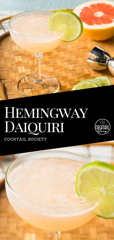 Hemingway Cocktail, Hemingway Drink, Dear Alcohol, Refreshing Drinks Alcohol, Hemingway Daiquiri, The Kitchen Food Network, Drink Recipies, Daiquiri Recipe, Daiquiri Cocktail