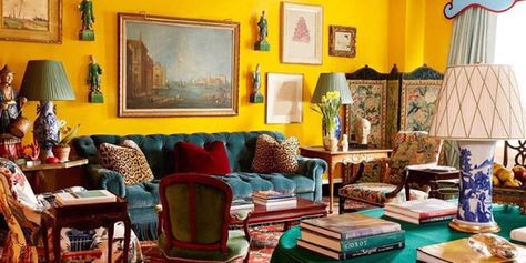 Interior Design Blogs, Room Color Combination, Yellow Paint Colors, Living Colors, Swedish Decor, Chinoiserie Decorating, Yellow Room, Yellow Living Room, Design Salon