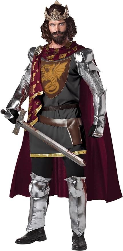 Amazon.com: California Costumes King Arthur Costume X-Large : Clothing, Shoes & Jewelry Arthur Halloween Costume, King Arthur Costume, Arthur Costume, Costume Chevalier, Rei Arthur, King Costume, Roi Arthur, California Costumes, Knight Costume