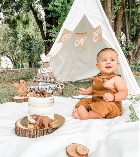 Wild ONE, Woodlands, ONE Happy Camper, Baby’s First Birthday, Birthday Photos One Happy Camper First Birthday Photoshoot, Camp Out First Birthday, One Happy Camper First Birthday Pictures, One Happy Camper Cake Smash Photoshoot, One Happy Camper Smash Cake Photos, One Happy Camper First Birthday Backdrop, Happy Camper Photo Shoot, Camping First Birthday Photoshoot, One Happy Camper Pictures