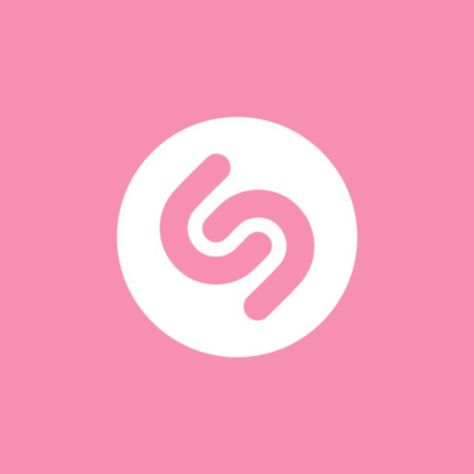 Pink Shazam Icon, Shazam App Icon, Shazam Icon, Ios App Logo, Pastel Pink Icons:), App Ikon, Icons Pink, Theme Pink, Android Theme