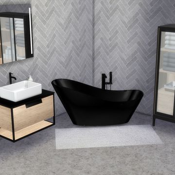 Sims4 Cc Furniture Bathroom, All Black Kitchen, Sims 4 Cc Furniture Living Rooms, Sims 4 Cheats, Black Closet, Mod Furniture, Sims 4 Expansions, Outside Furniture, Casas The Sims 4