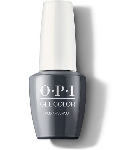 Rub-a-Pub-Pub - GelColor | OPI Opi Gel Nail Polish, Trio Matching, Nail Shades, Opi Gel Nails, Fall Nail Polish, Nails Opi, Green Nail Polish, Green Nail, Soak Off Gel