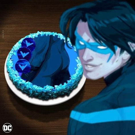 Nightwing on Instagram: "Here’s a cake for #NationalSuperheroDay 🎂 #repost from @dccomics" Dc Cake, Dc Universe Online, The Titans, Caking It Up, Birthday Party 21, Cute Birthday Cakes, Kawaii Food, Green Lantern, Nightwing