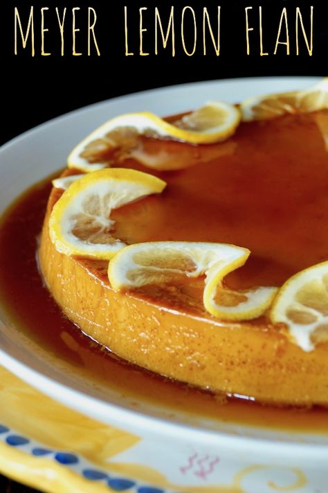 Lemon Flan Recipe, Lemon Flan, Flan Cake, Citrus Recipes, Trifle Pudding, Custard Desserts, Food Issues, Flan Recipe, Creme Caramel