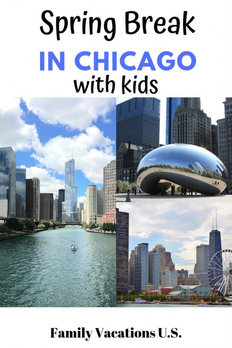 Chicago Kids Activities, Spring Break With Kids, Chicago With Kids, Chicago Itinerary, Chicago Spring, Spring Break Pictures, Chicago Attractions, Spring Break Kids, Chicago Kids