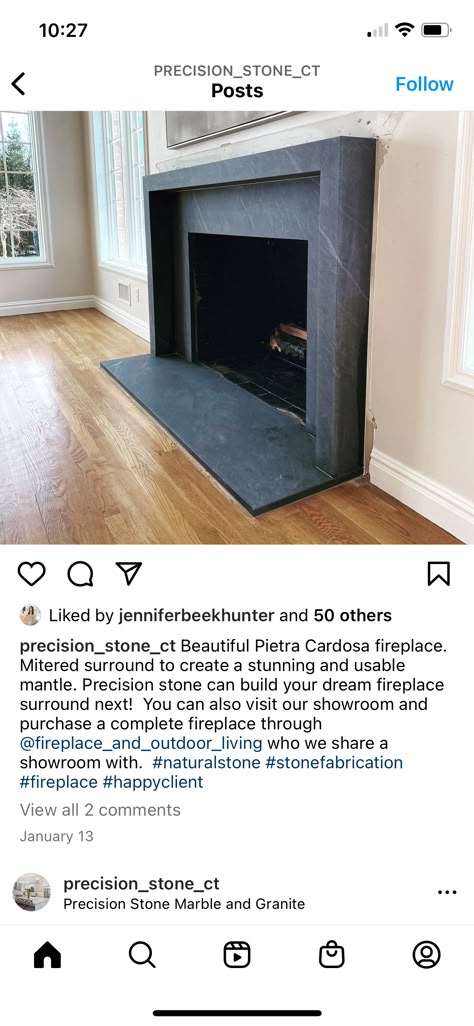 Honed Granite Fireplace Surround, Black Cast Stone Fireplace, Granite Fireplace Mantle, Black Granite Fireplace Surround, Gray Fireplace Surround, Soapstone Fireplace Surround, Granite Fireplace Surround, Soapstone Fireplace, Side Fireplace