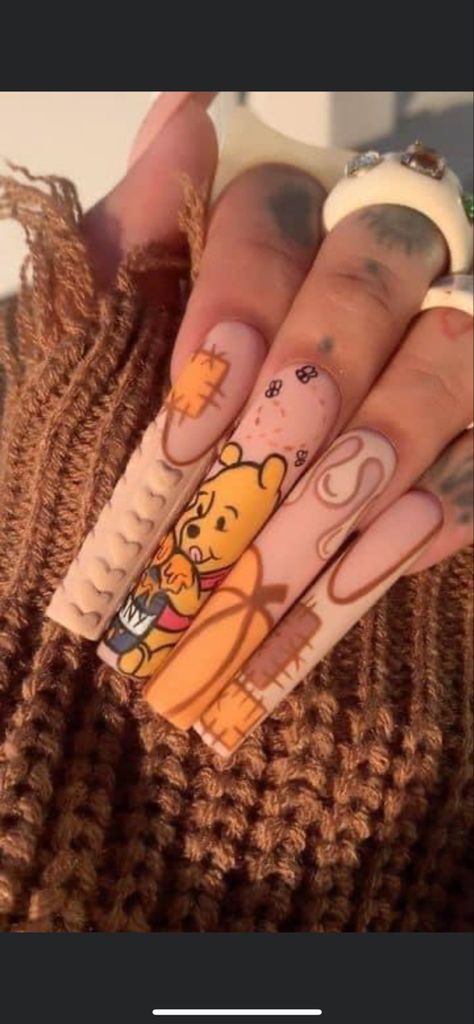 Unghie Sfumate, Halloween Acrylic Nails, Long Acrylic Nail Designs, Pumpkin Nails, Colored Acrylic Nails, Fall Acrylic Nails, Dope Nail Designs, Long Acrylic Nails Coffin, Long Square Acrylic Nails