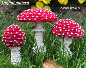 Fly Agaric Mushroom, Crochet Organizer, Fly Agaric, Crochet Mushroom, Nordic Gnomes, Food Patterns, Gnome Patterns, Crochet Free, Pumpkin Pattern