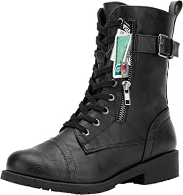 Women Combat Boots, Military Combat Boots, Boots Mid Calf, Military Combat, Womens Combat Boots, Lace Up Combat Boots, Military Boots, Womens Mid Calf Boots, Designer Boots