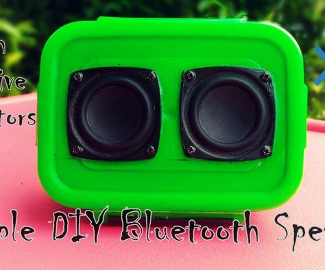 Simple DIY Bluetooth Speaker Diy Bluetooth Speaker Kit, Diy Bluetooth Speaker, Tweeter Speaker, Speaker Kits, Speaker Projects, Center Speaker, Speaker Wire, Diy Electronics, Bluetooth Speakers