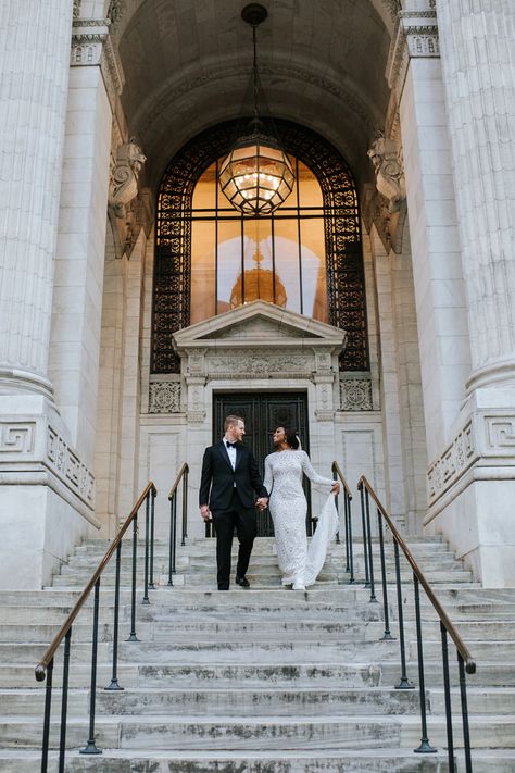 One of the perks of eloping is the open choice of location. At Eloping is Fun, we are known for our exclusive, hidden spots that our couples love to get hitched at. Check out our blog to see just where you could elope. elopement, NYC, new york city, elopement photography, elopement planner, fun elopement photos, fun elopement ideas Nyc Winter Elopement, Nyc Elopement City Hall, Elopement Nyc, Fun Elopement, New York Elopement, New York City Hall, Elopement Planner, Modern Bridal Gowns, Nyc City