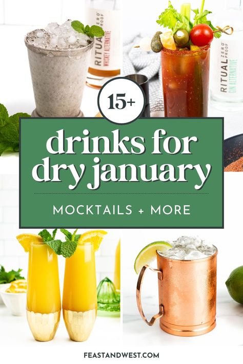 January Drinks, Nonalcoholic Party Drinks, Shirley Temple Drink, Best Mocktails, Alcohol Free Cocktails, Non Alcoholic Wine, Non Alcoholic Beer, Dry January, Non Alcoholic Cocktails