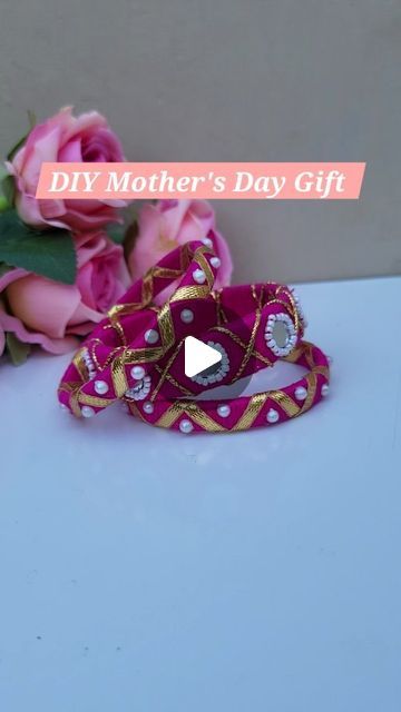 Bloomy on Instagram: "Made these handmade bangles for my mom🥰❤️
Now it's your turn to make handmade gift for your mom and experience the joy of crafting a meaningful gift for the woman who has shaped your world 🤍

This is more than just a DIY project—it's a tribute to the endless love and support of mothers everywhere🫶
.
.
.
#mothersdaygift #giftformom #mothersday2024 #diygift #cutegifts #handmadegift #diybangles #threadbangles #explorepage #trending #instareels" Thread Bangles, Diy Mothers Day Gifts, For My Mom, Handmade Bangles, Mothersday Gifts, Love And Support, Endless Love, Gifts For Your Mom, Your Mom