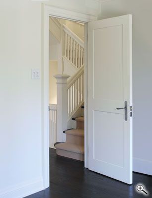 white flat two-panel interior door Two Panel Interior Door, Closet Interior, Interior Door Styles, Panel Interior Doors, House Doors, French Doors Interior, Home Doors, Wood Doors Interior, Interior Barn Doors