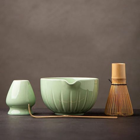 PRICES MAY VARY. High quality matcha set - thick porcelain bowl, sizeable chasen holder, refined bamboo whisk and scoop. If you’re not happy with the item for any reason, please tell us to return it or refund as you like. Functional use – The vertical pattern design of matcha bowl enables you to enjoy the natural green color of ceremonial matcha green tea. Scratch-resistant, durable, and safe for microwave and dishwasher. Ideal size for making matcha – matcha bowl 15 ounce/ 450 ml, chasen holder Kitchen Shelf Inspiration, Matcha Kit, Making Matcha, Matcha Tea Ceremony, Bamboo Whisk, Morning Matcha, Matcha Tea Set, Shelf Inspiration, Ceremonial Matcha