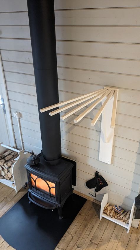 Drying Rack Over Wood Stove, Laundry Hanging Rack, Swedish Home Decor, Folding Clothes Drying Rack, Laundry Rack, Midcentury Design, Drying Rack Laundry, Laundry Drying, Clothes Drying Racks