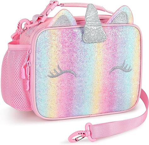 Unicorn Lunch Box, Mini Cooler, Unicorn Bag, Reusable Lunch Bags, Unicorn Backpack, Rainbow Bag, Kids Lunch Bags, Toddler Backpack, Girl Rainbow