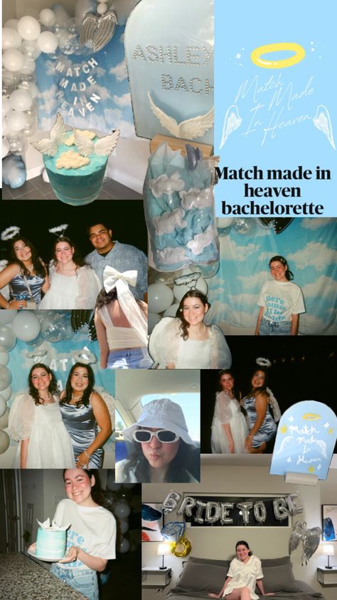 #bachelorette #wedding Match Made In Heaven Theme, Match Made In Heaven, A Match Made In Heaven Bachelorette, Match Made In Heaven Bachelorette, Bach Party, Bachelorette Party Themes, Made In Heaven, Match Making, Bachelorette Party