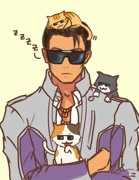 Johnny Cat(s) by CT05 Johnny Gat Saints Row, Johnny Gat, Cat Easter, Saints Row, Gaming Stuff, Drawing Bag, Cat S, Cat 2, Japan Art