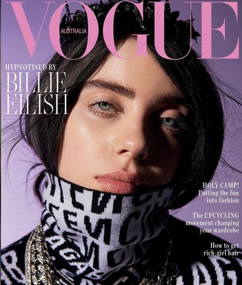 Purple Vogue Cover, Vogue Editorial Photography, Billie Eilish Fashion, Rich Girl Hair, Elle Girl, Love Radio, Vogue Editorial, Vogue Magazine Covers, G Hair