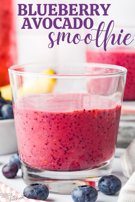 Blueberry Avocado Smoothie, Dance Around The Kitchen, Green Monster Smoothie, Freeze Avocado, What Is Healthy Food, Healthy Afternoon Snacks, Healthy Plant Based Recipes, Dessert Bar Recipe, Avocado Smoothie