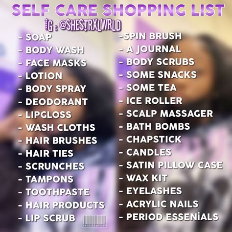 Self Care Shower Routine List, Hygiene Shopping List, How To Take Care Of Your Hygiene, Self Care Products Hygiene List, Baddie Self Care Shopping List, Baddie Shopping, Self Care Shopping, Best Friend Dates, Advanced Skin Care