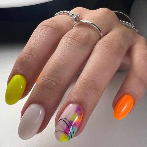 Top 30 Gel Almond Nail Designs - Embrace 2024's Spring Trends in Style!" Summer Almond Nails 2024, Nails For Spring 2023, New Summer Nails, Summer Nail 2023, Almond Nail Designs, Nail Growth Tips, Indian Nails, 2023 Nails, Acrylic Toe Nails